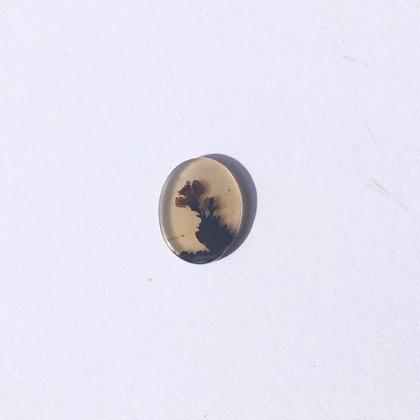 Dendritic Agate Custom Ring, Scenic Quartz Stone..