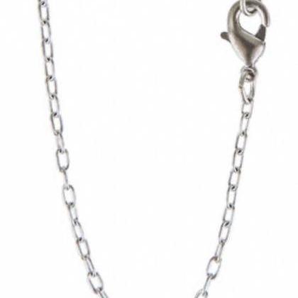18” Sterling Silver Plated Cable Chain Necklace