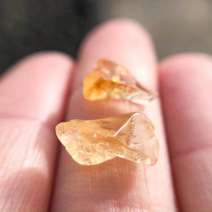 Raw Citrine Ring, Silver, Gold, Rose Gold, Copper,..