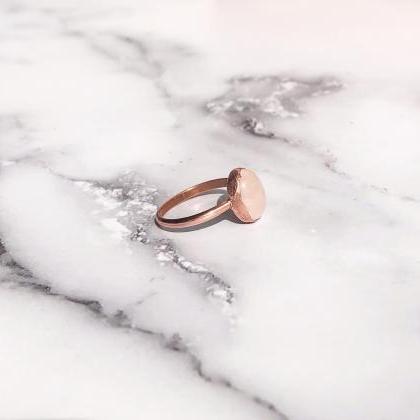 Rose Quartz Ring, Pink Quartz Ring, Silver, Gold,..