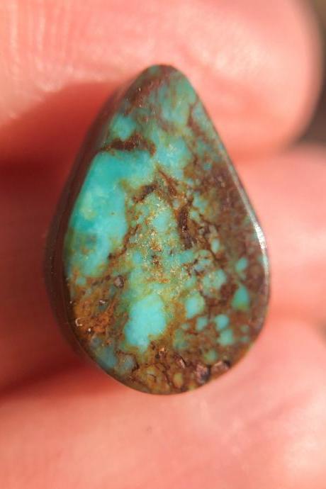 Pear Cut Turquoise Stone Available for Custom Ring, Turquoise Ring, Silver, Gold, Rose Gold, Palladium, or Copper Rings