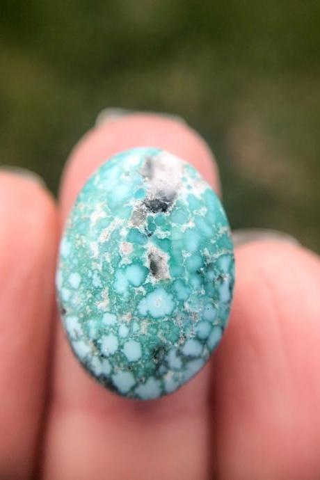 Whitewater Turquoise Stone Available for Custom Ring, Turquoise Ring, Silver, Gold, Rose Gold, or Copper Rings