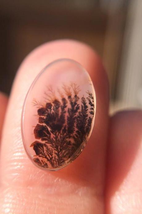 Dendritic Agate Custom Ring, Scenic Quartz Stone Available, Silver, Gold, Rose Gold Ring