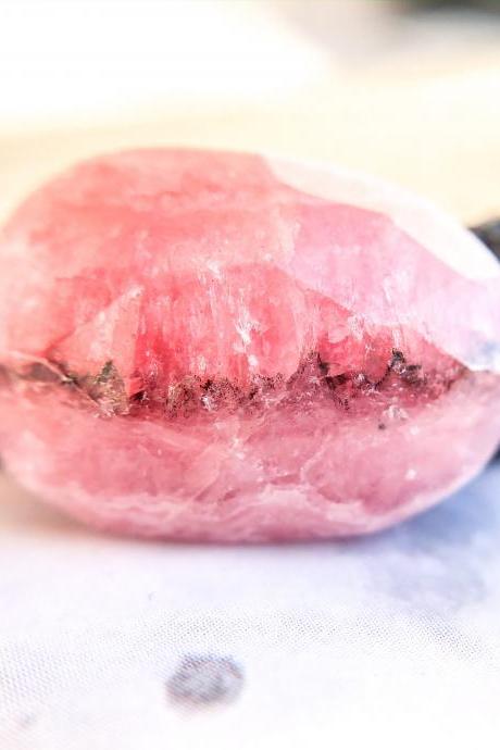 Pink Rhodochrosite Stone Available For Custom Ring, Silver, Gold, Rose Gold Rings